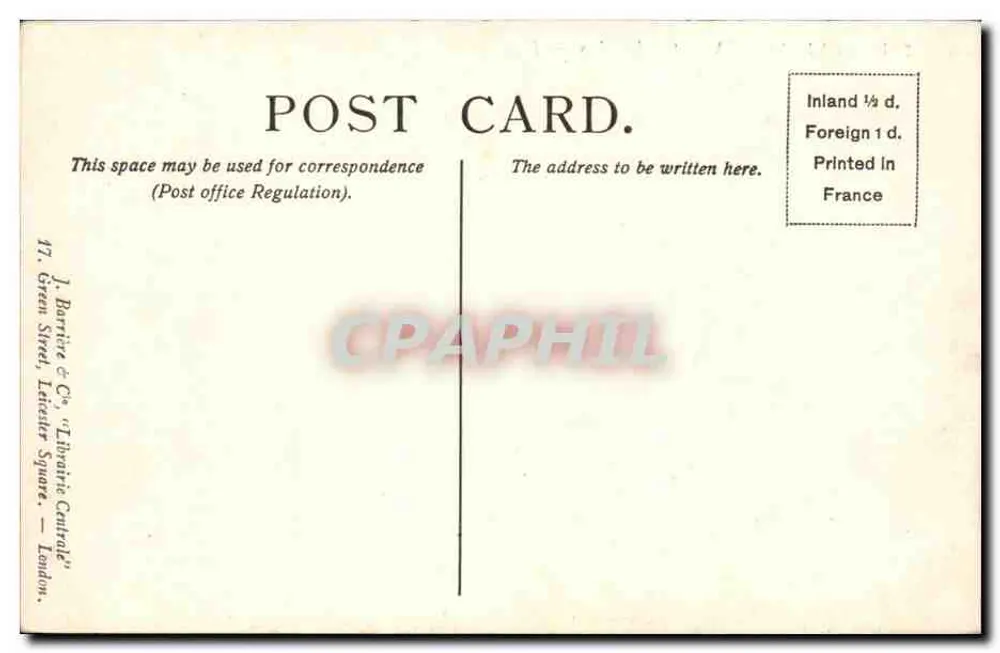 LONDRES — La Galleria Nazionale — LL. — N° 274 - Verso
