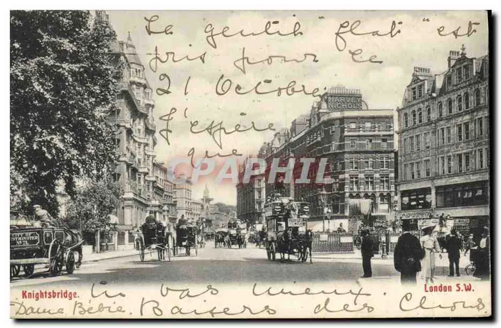 Knightsbridge — vista da rua com veículos — Staneby & Co. S.W. n°501 - Frente