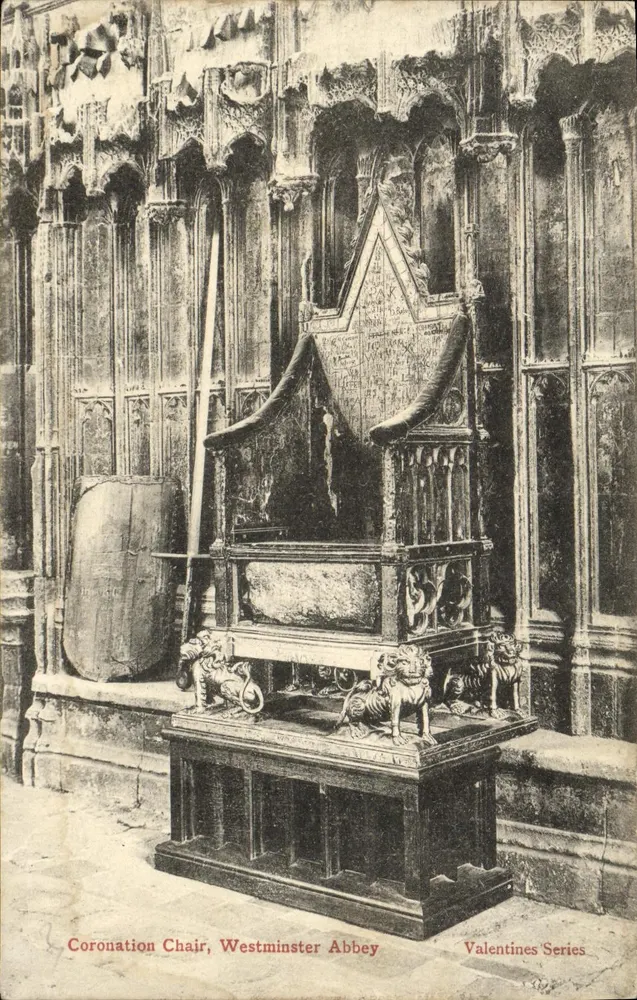 Chaire de couronnement — Westminster Abbey — Valentines Series - Vorderseite