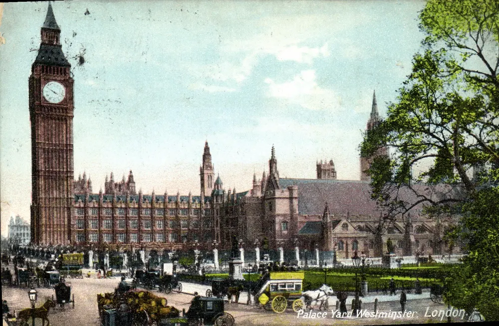 Palace Yard Westminster — Londres — E. Gordon & Son Editor - Frente