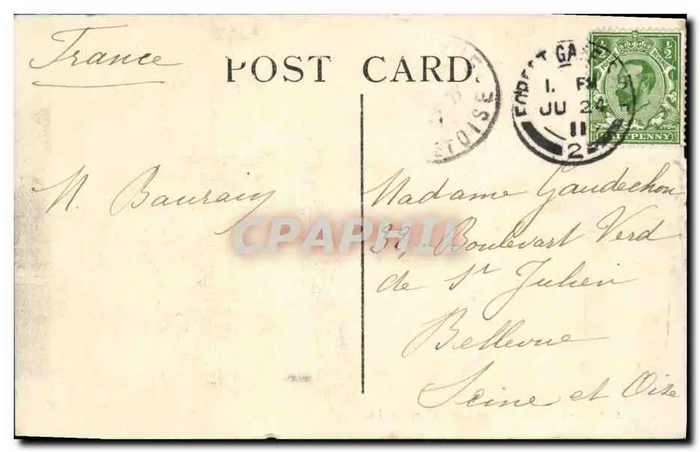 LONDRES — A Galeria Tate — LL. N° 282 - Verso
