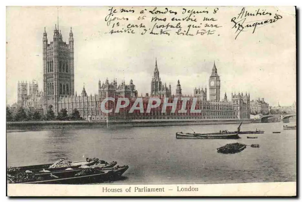 Häuser des Parlaments — London — Empire W.C. London Serie Nr. 21 - Vorderseite