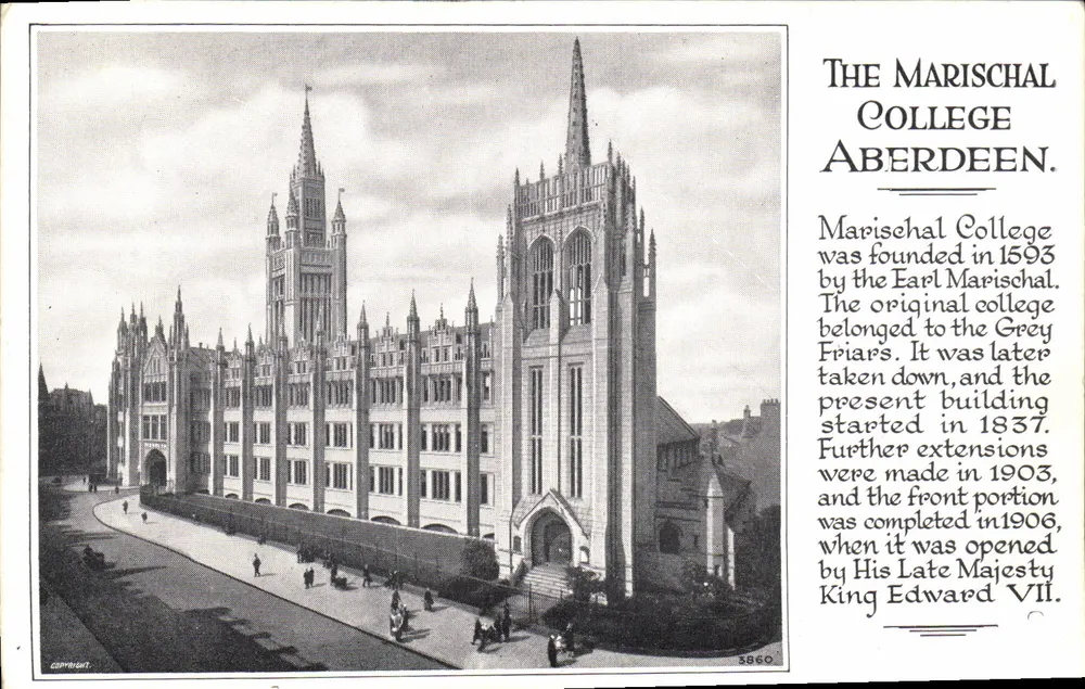 Het Marischal College in Aberdeen — uitgever 'The Best of All Series' — serie nummer 3860 - Voorkant