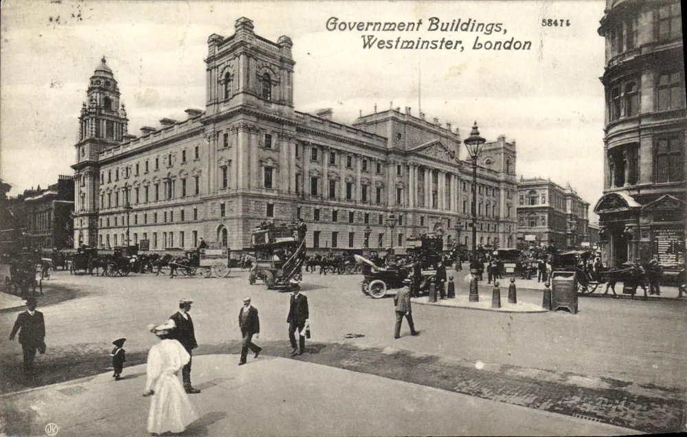 Government Buildings, Westminster, London — éditeur non visible, n° de série 58476 - Vorderseite