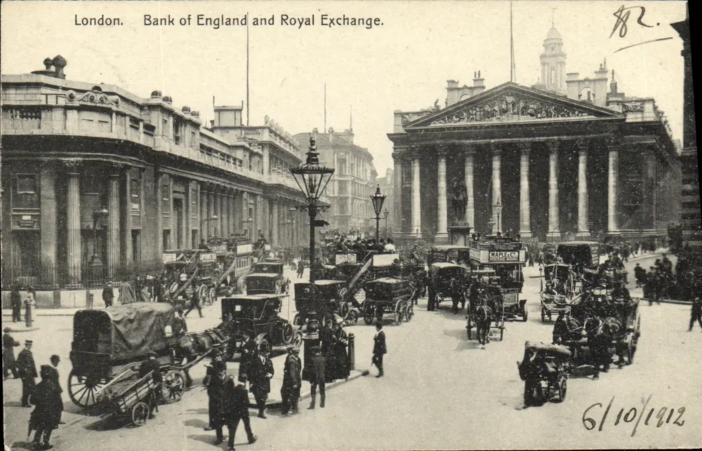 London. Bank of England und Royal Exchange. — Nationale Serie Nr. S.V. 419. - Vorderseite
