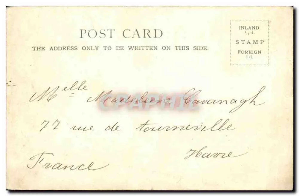 Giardini di Kensington — Londra — editore 'British Postcard Series No. 48, Stampato in Sassonia' - Verso