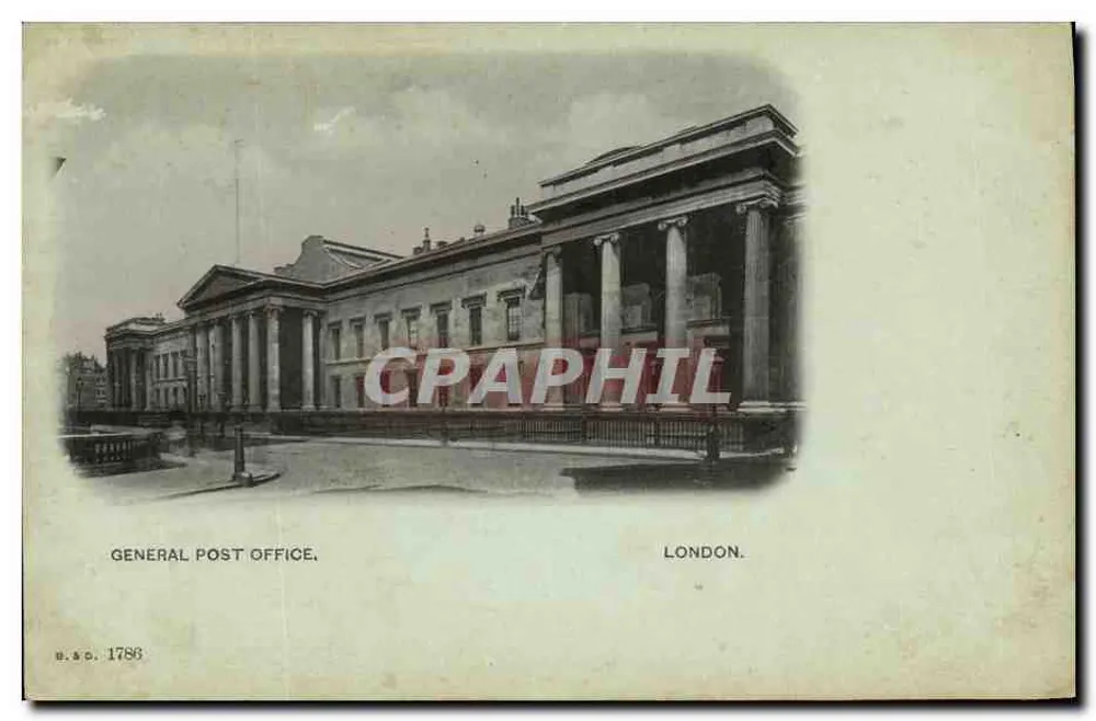 Geral Post Office — Londres — B.S.O. 1786 - Frente