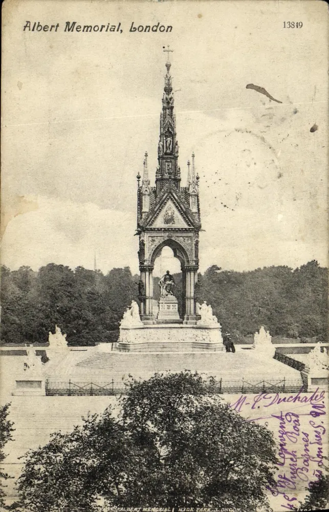 Memorial de Albert, Londres — Hyde Park — Série de Valentim - Frente