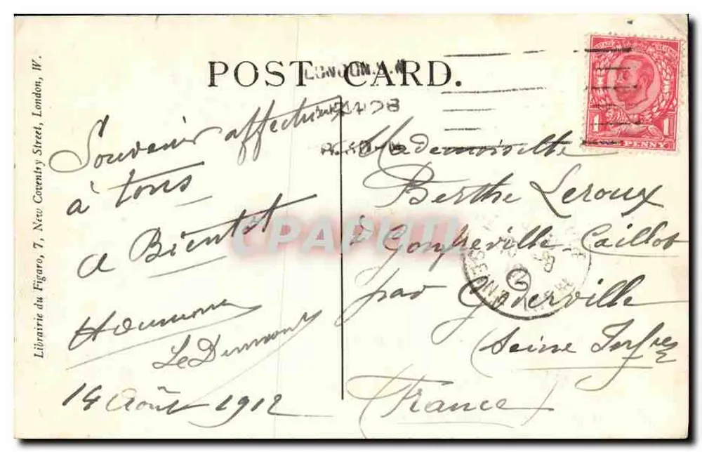 LONDON — Queen Victoria Memorial — LL. — n° 322 - Verso