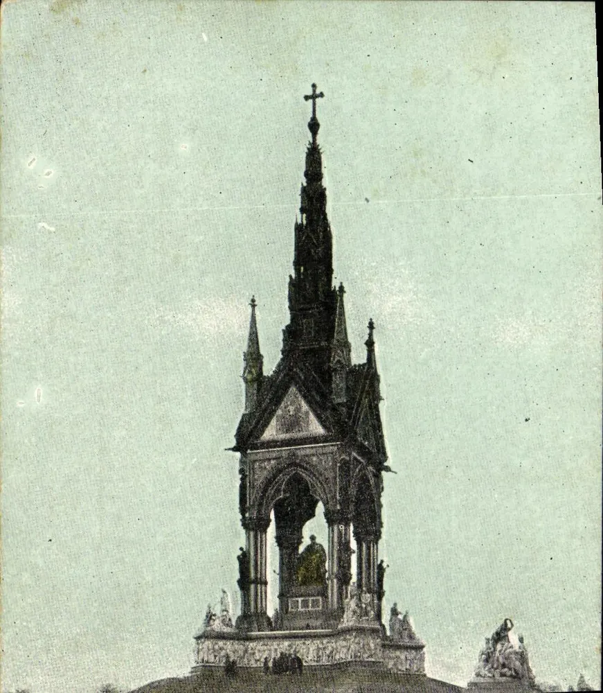 Monumento de Scott em Edinburgh — vista em preto e branco — editor não visível - Frente