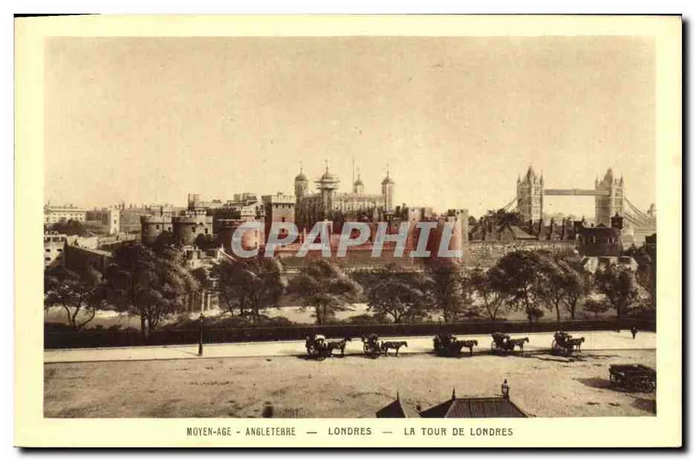 London — Die Tower of London — Braun & Cie, Imp.-Edit. (Frankreich) — n° 1736 Arch. - Vorderseite