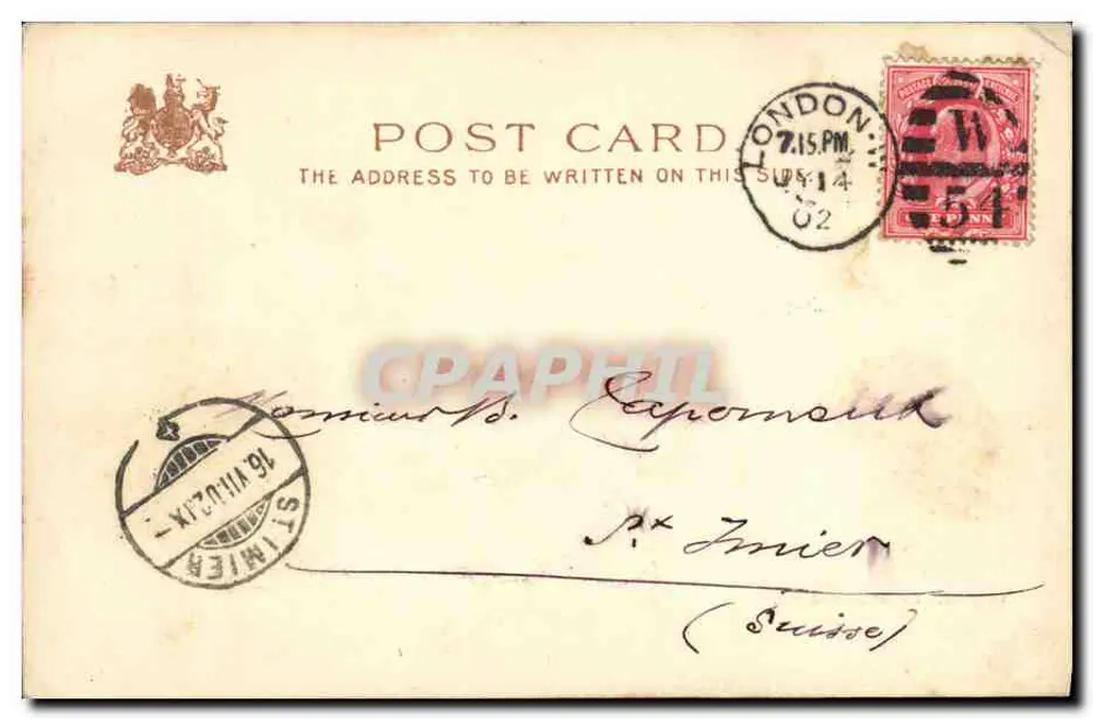 Lambeth Palace — Londres — editor Raphael T. (n° 2374) - Verso
