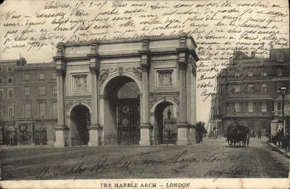 Arco de mármore — Londres — Série Empire No. 8, London W.C. - Frente