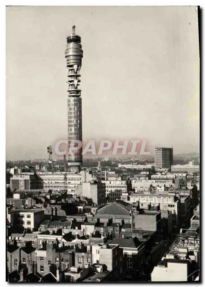 Tour de télévision de Londres — vue aérienne depuis Tottenham Court Road — Publié par Photowork Ltd. - Frente