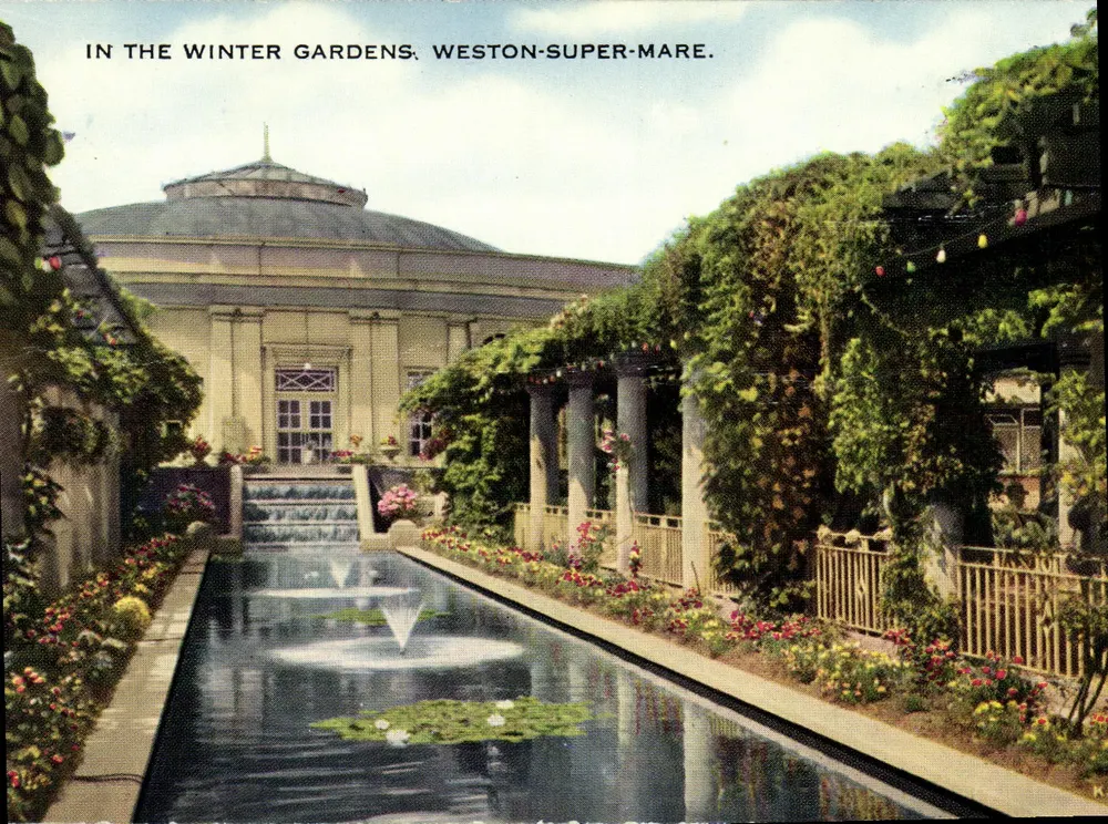 Winter Gardens — Weston-Super-Mare — Valesque Postcard - Recto