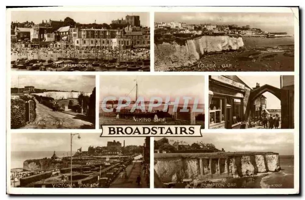 Broadstairs — Panoramablick — Valentine & Sons Ltd. n° K.7207 - Vorderseite