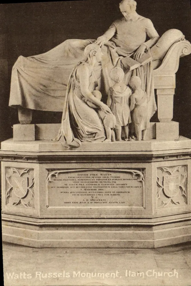 Monumento a David Pike Watts — Iham Church — Watts Russels Monument - Recto
