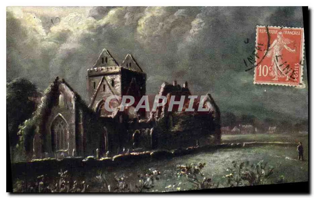 स्वीटहार्ट एब्बी, डम्फ्रीज़ — 1775 में स्थापित पुरानी सिस्टर्स की एब्बी — टक्स पोस्ट कार्ड - आगे