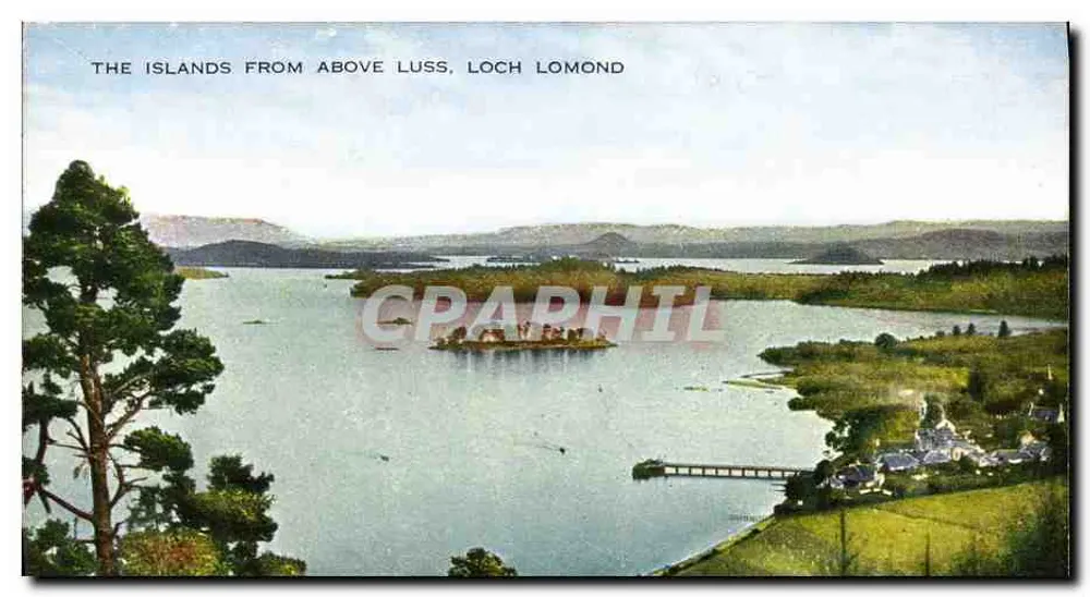 Die Inseln vom Luss, Loch Lomond — Valentine's Post Cards, n°30-2 - Vorderseite