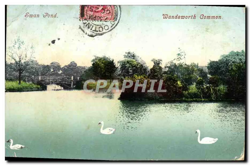 Lago Swan — Wandsworth Common — editor não identificado - Frente
