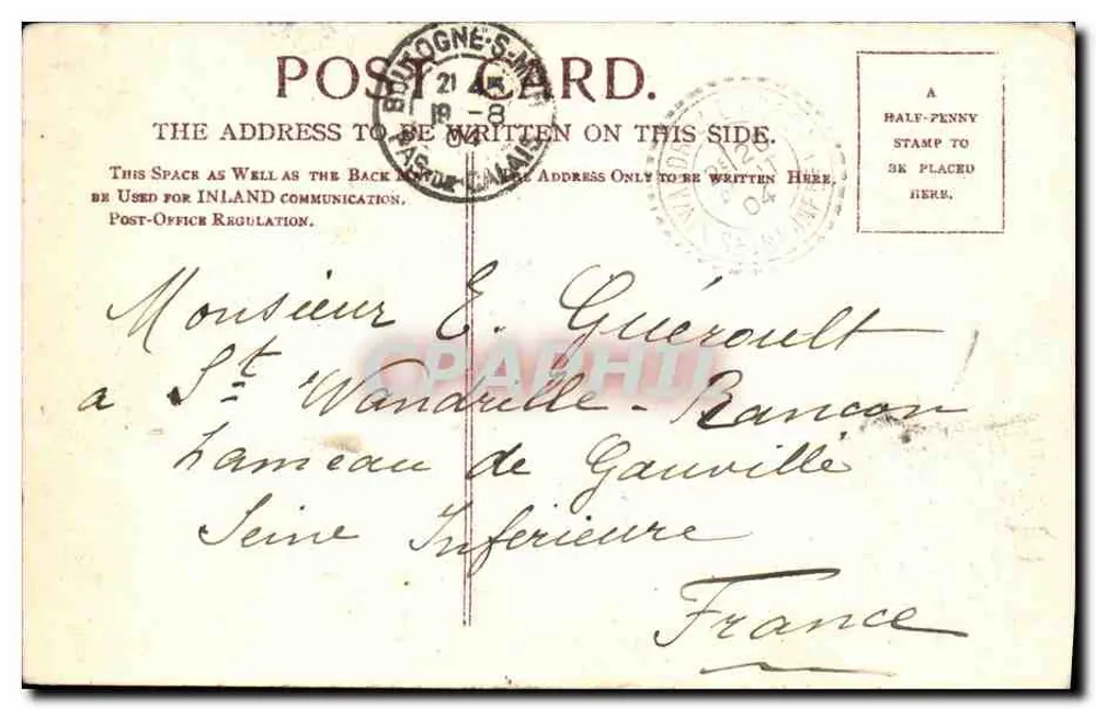 Folkestone - Plaża z promenady — JW&S 601 — wydawca Brussel - Rewers