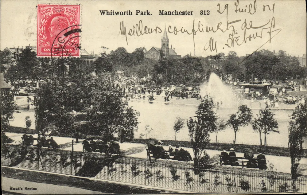 Whitworth Park. Manchester 312 — seria Hunt's — wydawca Hunt's - Awers