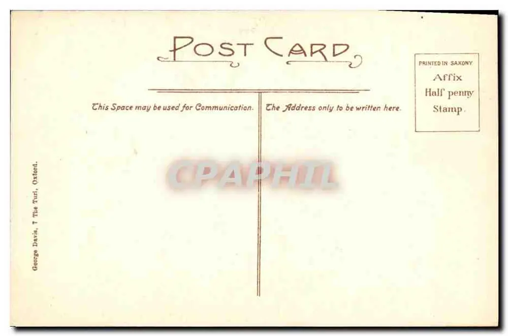 Oxford, Magdalen College (Fundado A.D. 1458) — vista da torre — editor Affix - Verso