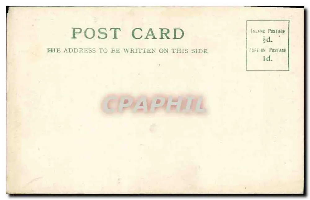 BARTER'S HOTEL, PLYMOUTH — Memo von Miss Holmes, Besitzerin — ohne Verleger oder Seriennummer sichtbar - Rückseite