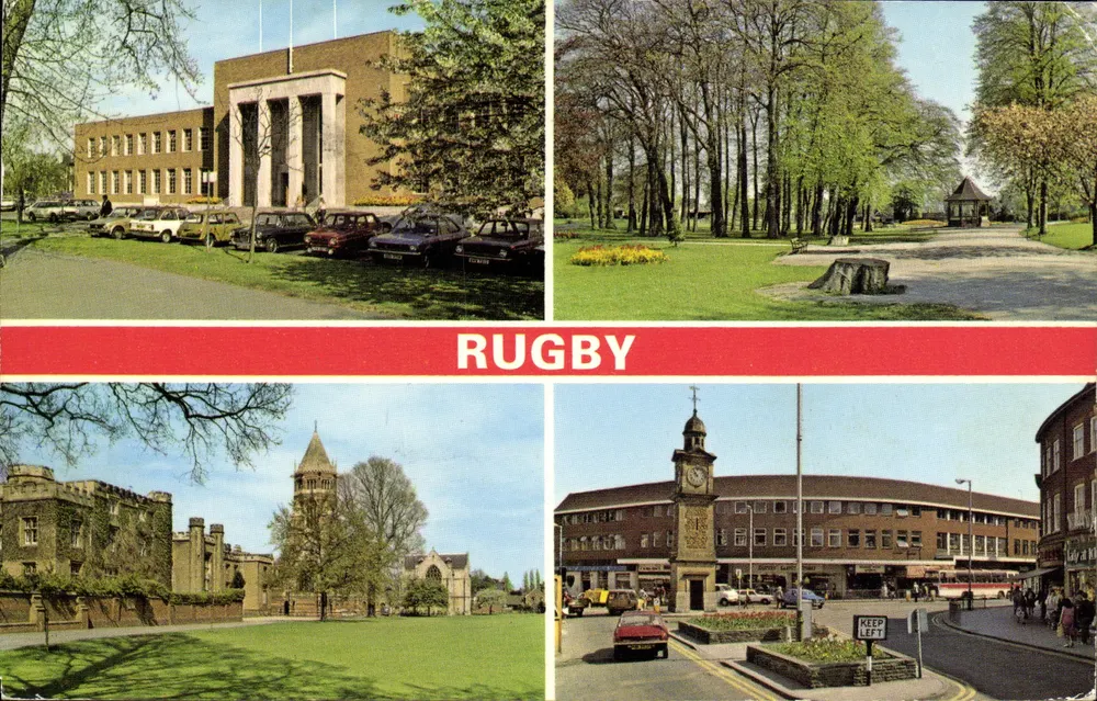 Rugby — panoramische weergave — Post Dennis Productions, n° R.1206 - Voorkant