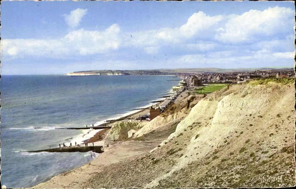 Vista da costa de Seaford — Sussex — editor Sunshie Seren - Frente
