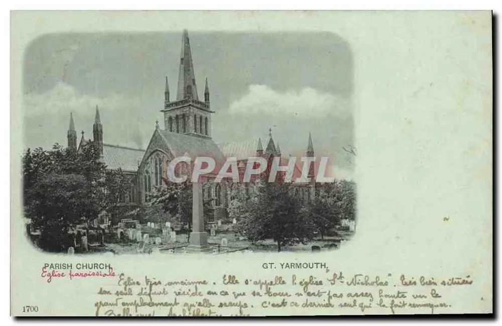 Parochiale Kirche St Nicholas — GT. YARMOUTH — unbekannter Verlag, Nr. 1700 - Vorderseite