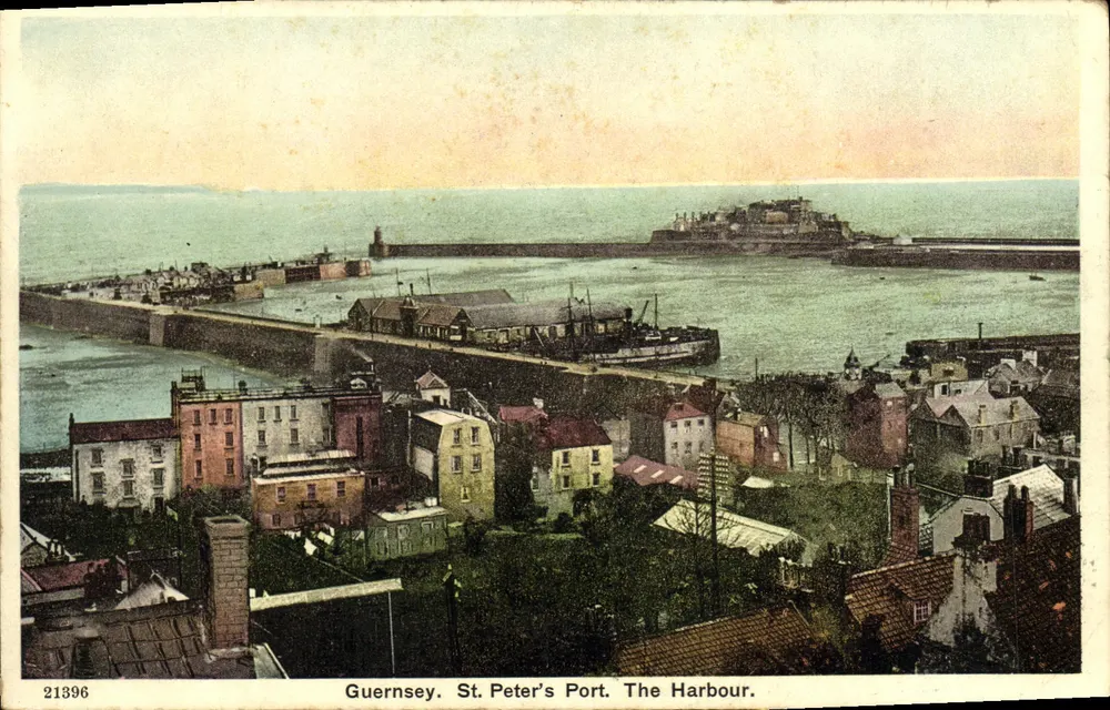 Guernsey. St Peter's Port. Port. — Wydawca nieznany, nr serii 21396 - Awers