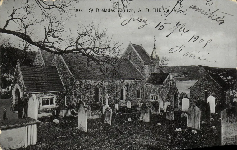 Igreja de St Brelades, A.D. III, Jersey — editor Albert Smith, n° 307 - Frente