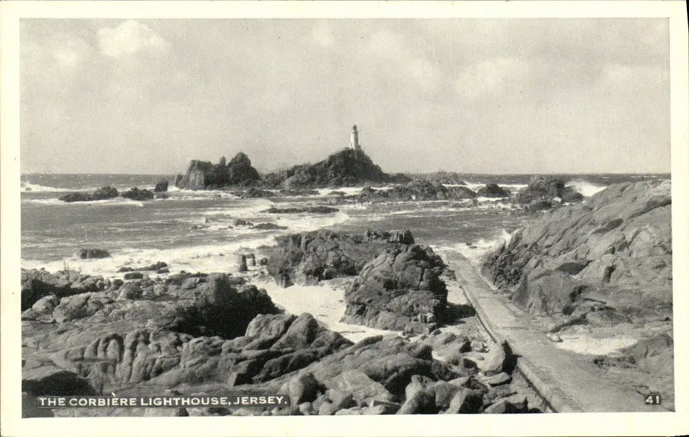 O farol de Corbière — Jersey — editor B B London, n° 41 - Frente