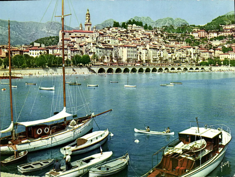 Menton — Die alte Stadt und der Hafen — Granger, Impr. 101 - Vorderseite