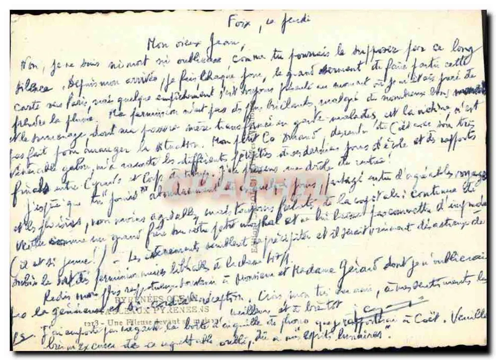 फॉऊ, पिरेनीज-ओरिएंटल - पुरानी महिला बुनती - एल्फे - पीछे