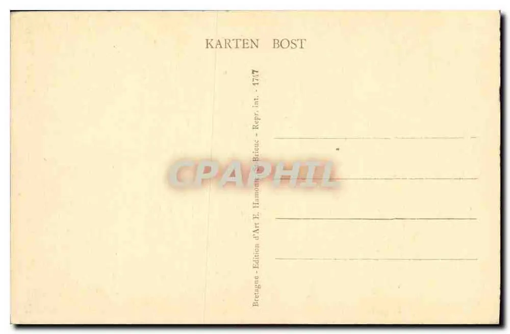 Bretanha - Binious - Le Faouet Quéméné (M.) — Amaury - Verso