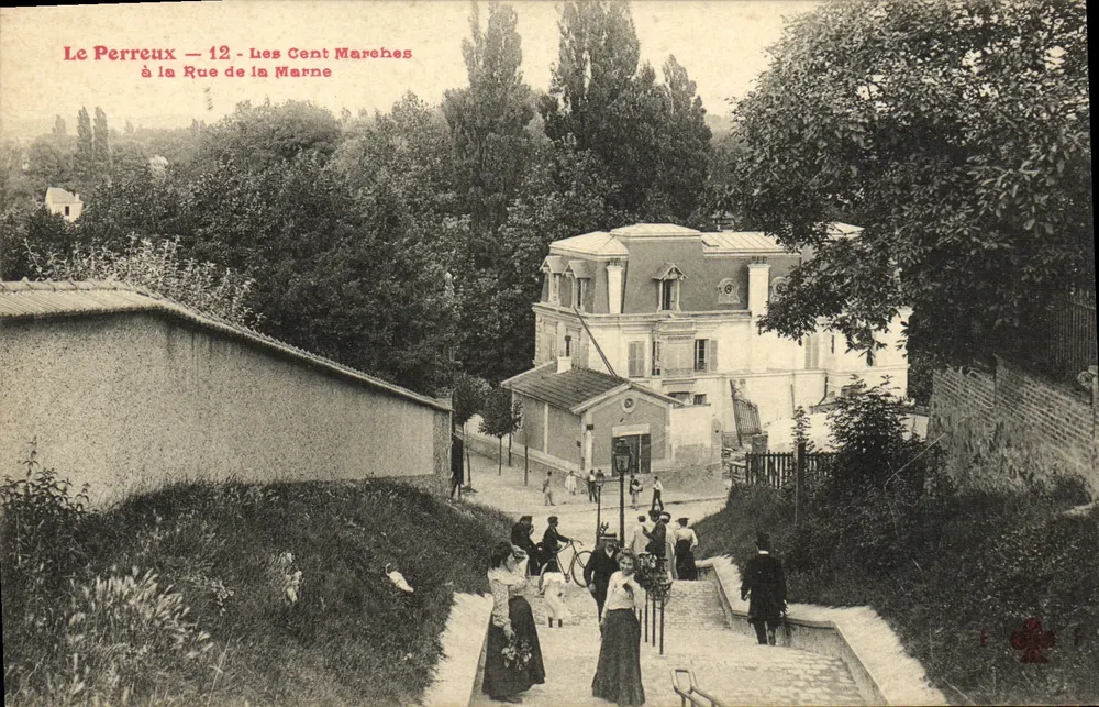 Le Perreux — 12 — Les Cent Marches zur Rue de la Marne - Vorderseite