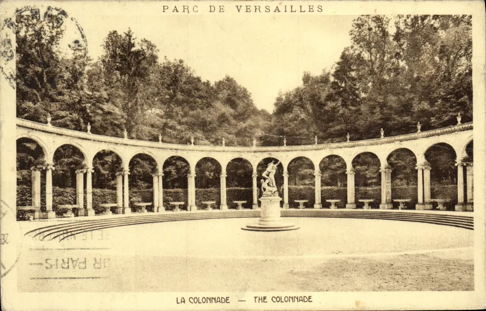 Parque de Versalhes — A Colunata — Braun & Cie, Paris - Frente