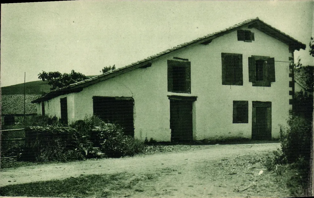Casa Basca em Ibarron — País Basco — Fototipia Marcel Delbouix, Bordeaux - Frente
