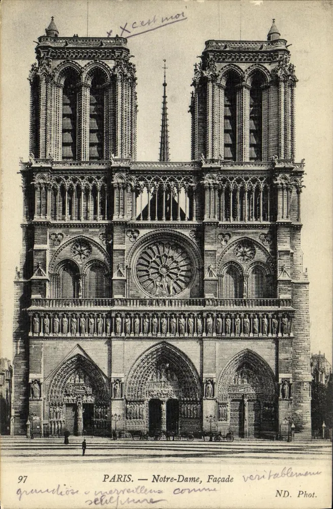 PARIS — Notre-Dame, Gevel — ND. Phot. n° 97 - Voorkant