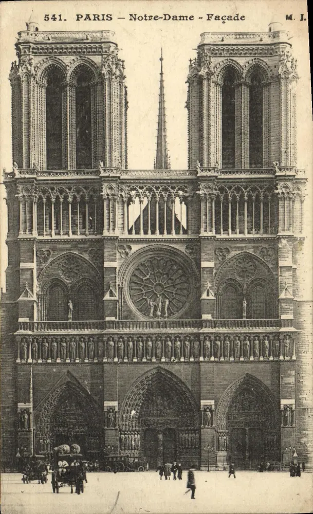PARIS – Notre-Dame – Fachada — M. J. — n° 541 - Frente