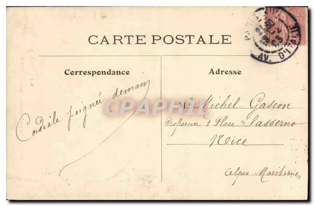 Parijs — De Kathedraal van Notre-Dame van Parijs — De Abside — L. J. & Cie, uitg. Angoulême-Parijs - Achterkant