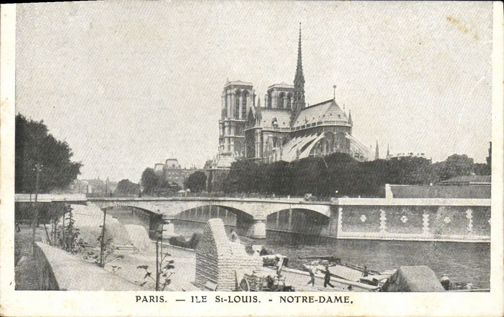 Paris — Ile Saint-Louis — Notre-Dame - Recto