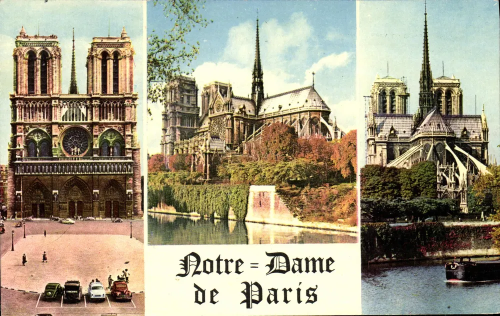 Notre-Dame de Paris — Dreiteilige Ansicht — Verfahren 47-11 - Vorderseite