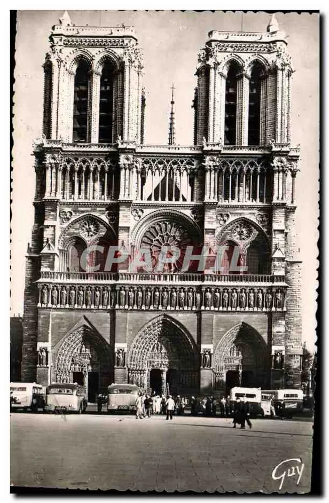 Notre-Dame de Paris — Fassade (1163-1260) — André Leconte, Paris - Vorderseite