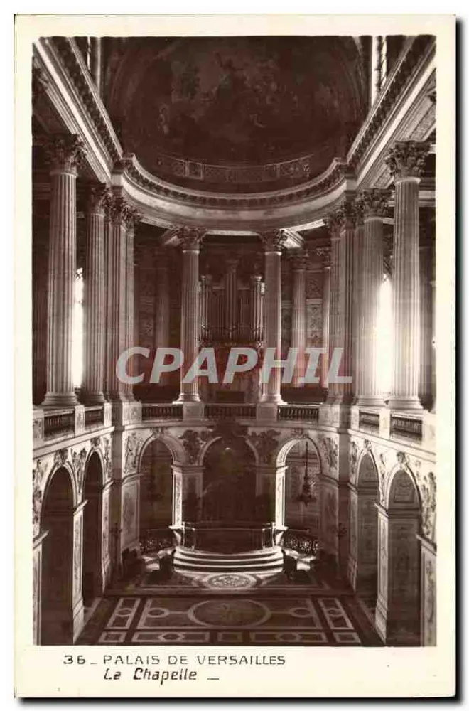 Palácio de Versalhes — A Capela — Edição dos Museus Nacionais, Paris - Frente