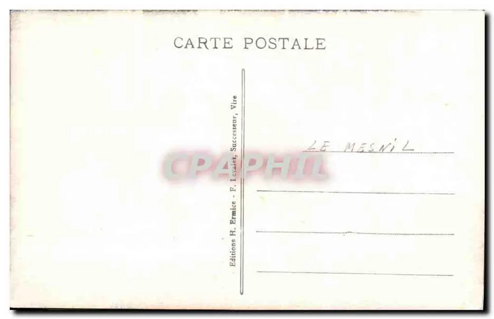 Criança vestida com traje normando — Notre Normandie — Éditions H. Ermice, Vire - Verso