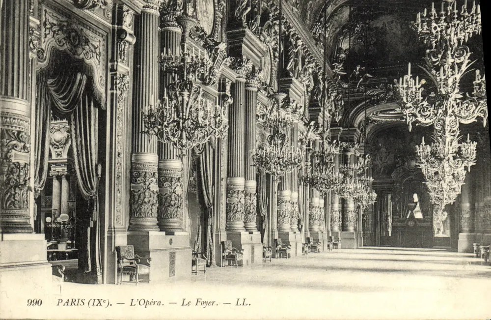 Paris (IXe) — O Ópera — O Foyer — LL. — N° 990 - Frente