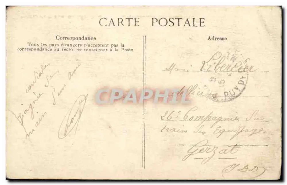 Les Roches — Le Château — L'Auvergne Pittoresque, n°3189 - Verso